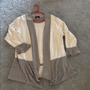 Elegant Black and White Women's Blouse